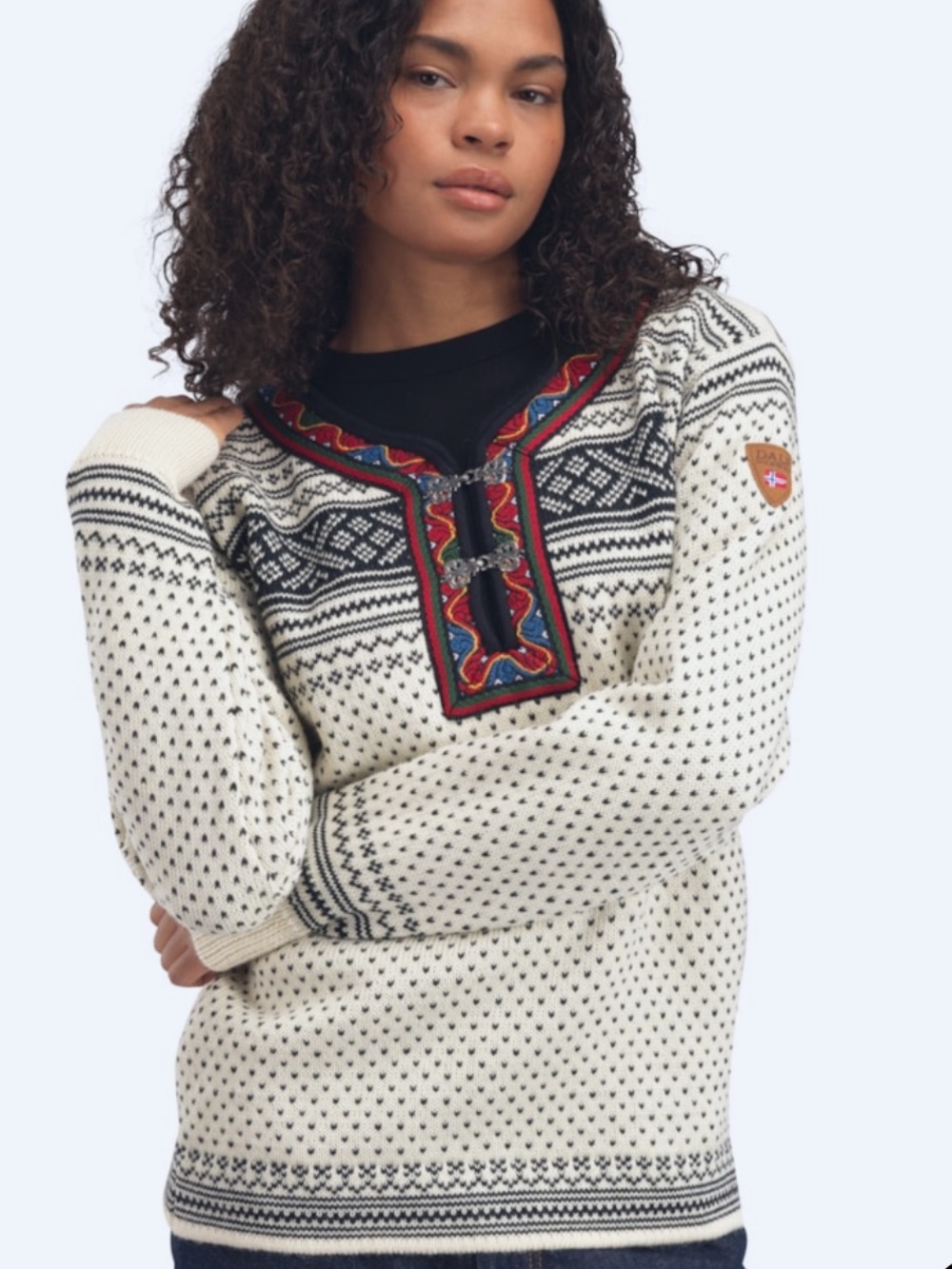 Dale of Norway Fair Isle Norwegian Crewneck Sweater  • MED